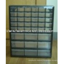 plastic tool case with 39 drawers